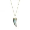 Sydney Evan 14K Yellow Gold, Labradorite & Diamond Pendant Necklace