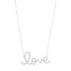 Sydney Evan Diamond And 14K White Gold Love Necklace