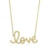 Sydney Evan Diamond And 14K Yellow Gold Large Love Pendant Necklace