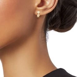 Sydney Evan 14K Yellow Gold Evil Eye Link Huggie Hoop Earrings -Sydney Evan Online Shop unnamed file 1056