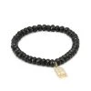 Sydney Evan 14K Yellow Gold, Black Spinel & Diamond Starburst Evil Eye Charm Beaded Bracelet -Sydney Evan Online Shop unnamed file 1057