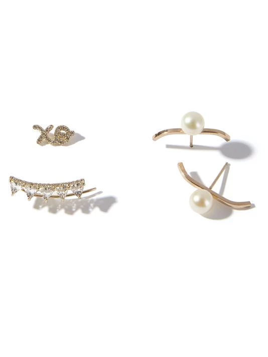 Sydney Evan XO Diamond & 14K Yellow Gold Single Stud Earring 5 Sydney Evan XO Diamond & 14K Yellow Gold Single Stud Earring - Image 3