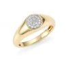 Sydney Evan Mini Round Pavé Diamond & 14K Yellow Gold Signet Ring -Sydney Evan Online Shop unnamed file 1072
