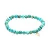 Sydney Evan Small Arrowhead Charm 14K Yellow Gold, Diamond & Matrix Turquoise Beaded Bracelet For Men