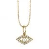 Sydney Evan 14K Yellow Gold, Diamond & Pearl Evil Eye Pendant Necklace -Sydney Evan Online Shop unnamed file 1084