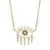 Sydney Evan 14K Yellow Gold, Enamel & Diamond Kaleidoscope Eye Fringe Pendant Necklace
