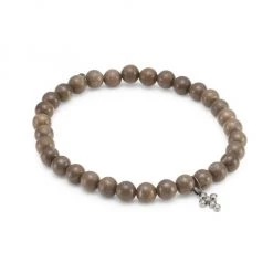 Sydney Evan 14K White Gold, Diamond & Wooden Bead Bracelets For Men