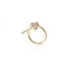 Sydney Evan 14K Yellow Gold & Diamond Circle Heart Stud Earring