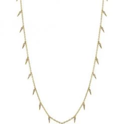 Sydney Evan 14k Yellow Gold & Diamond Small Fringe Necklace