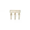 Sydney Evan 14K Yellow Gold & Diamond Bar Stud Fringe Single Earring