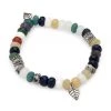 Sydney Evan 14K White Gold & Azurite Beaded Stretch Bracelet