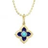 Sydney Evan 14K Yellow Gold & Turquoise Moroccan Pendant Necklace