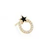 Sydney Evan 14K Yellow Gold, Diamond & Enamel Star Circle Stud Earring