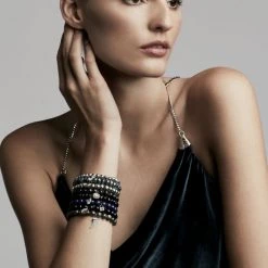 Sydney Evan Labradorite, Brown Diamond & Two-Tone Gold Rondelle Horn Bracelet -Sydney Evan Online Shop unnamed file 1193