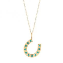 Sydney Evan 14K Yellow Gold & Turquoise Chain Lariat Necklace