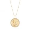 Sydney Evan 14K Yellow Gold & Diamond Luck And Protection Coin Charm Necklace