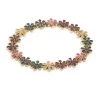 Sydney Evan 14K Yellow Gold & Gemstone Rainbow Daisy Eternity Bracelet