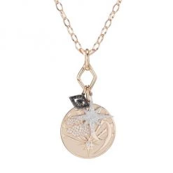 Sydney Evan Multi-Tone 14K Gold & Diamond Cloud Nine Pendant Necklace