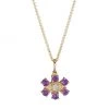 Sydney Evan 14K Yellow Gold, Amethyst & Diamond Evil Eye Pendant Necklace