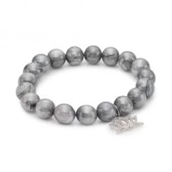 Sydney Evan 14K Yellow Gold & Multi-Stone Lotus Charm Bracelet