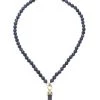 Sydney Evan Labradorite & Sapphire Faceted Pendant Necklace