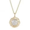 Sydney Evan 14K Yellow Gold & Diamond Large Sunflower Pendant Necklace