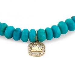 Sydney Evan 14K Yellow Gold, Turquoise, & Diamond Lotus Charm Bracelet 9 Sydney Evan 14K Yellow Gold, Turquoise, & Diamond Lotus Charm Bracelet -Sydney Evan Online Shop unnamed file 241