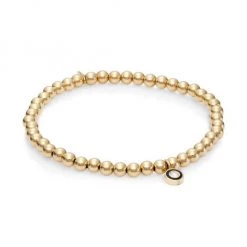 Sydney Evan 14K Yellow Gold Ball, Enamel & Diamond Charm Bracelet