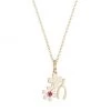 Sydney Evan 14K Yellow Gold & Ruby Lucky Charm Pendant Necklace
