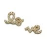 Sydney Evan Diamond & 14K Yellow Gold Split Love Stud Earrings