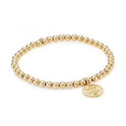 Sydney Evan 14K Yellow Gold & Diamond Libra Medallion Charm Bracelet