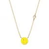 Sydney Evan 14K Yellow Gold, Diamond & Enamel Smiley Face Pendant Necklace