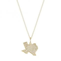 Sydney Evan 14K Yellow Gold & Diamond Texas Pendant Necklace