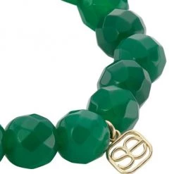 Sydney Evan 14K Yellow Gold, Green Corundum, & Emerald Horseshoe-Charm Beaded Stretch Bracelet -Sydney Evan Online Shop unnamed file 313