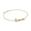 Sydney Evan 14K Yellow Gold & Multi-Stone Rainbow 'Love' Charm Bracelet