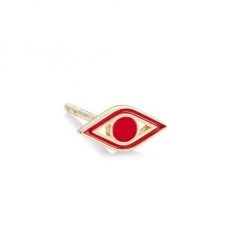 Sydney Evan 14K Yellow Gold & Enamel Mini Evil Eye Stud Earring