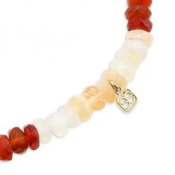 Sydney Evan 14K Yellow Gold & Multi-Stone Heart Charm Bracelet -Sydney Evan Online Shop unnamed file 326