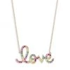 Sydney Evan 14K Yellow Gold & Multi-Stone Rainbow 'Love' Pendant Necklace -Sydney Evan Online Shop unnamed file 329