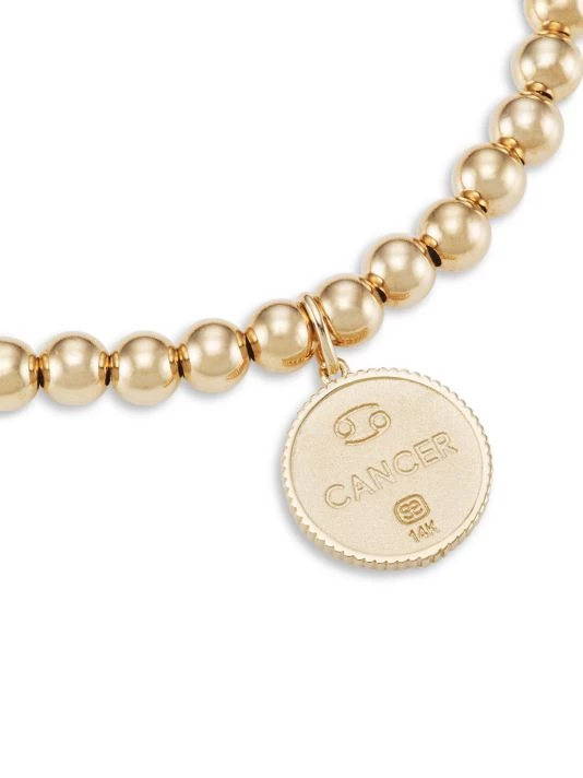 Sydney Evan 14K Yellow Gold & Diamond Cancer Medallion Bracelet 5 Sydney Evan 14K Yellow Gold & Diamond Cancer Medallion Bracelet - Image 3
