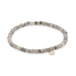 Sydney Evan Yin Yang Mystic Grey Faceted Silverite Bracelet