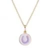Sydney Evan 14K Yellow Gold & Enamel Horseshoe Pendant Necklace