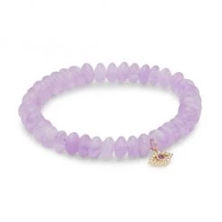 Sydney Evan 14K Yellow Gold & Multi-Stone Evil Eye Charm Bracelet