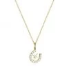 Sydney Evan 14K Yellow Gold & Diamond Horshoe Starburst Charm Necklace