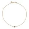Sydney Evan Small Bezel Evil Eye 14K Yellow Gold, Diamond & Sapphire Anklet -Sydney Evan Online Shop unnamed file 371