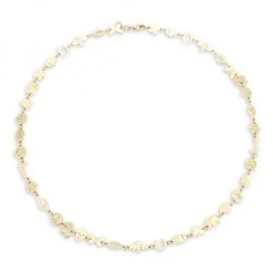 Sydney Evan Tiny 14K Yellow Gold Pure Link Necklace