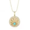 Sydney Evan 14K Yellow Gold, Diamond & Turquoise Evil Eye Coin Necklace -Sydney Evan Online Shop unnamed file 394