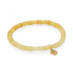 Sydney Evan Turquoise Hamsa & Opal Bracelet