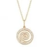 Sydney Evan 14K Yellow Gold & Diamond Spiral Pendant Necklace