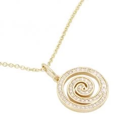 Sydney Evan 14K Yellow Gold & Diamond Spiral Pendant Necklace -Sydney Evan Online Shop unnamed file 433