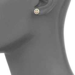 Sydney Evan Diamond & 14K Yellow Gold Happy Face Single Stud Earring -Sydney Evan Online Shop unnamed file 452